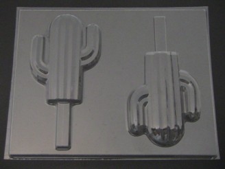 538 Cactus Chocolate or Hard Candy Lollipop Mold